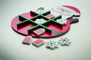 Logo trade promotional merchandise picture of: Christmas wooden tic tac toe